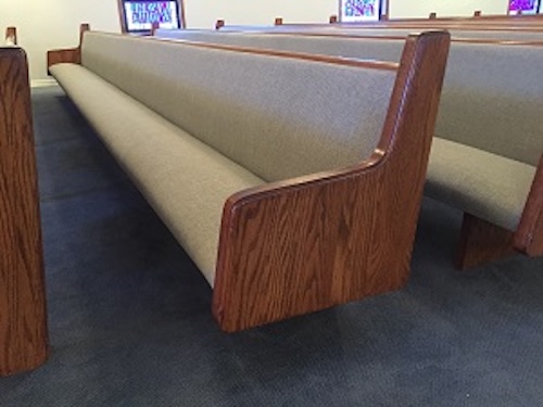 Pew upholstery